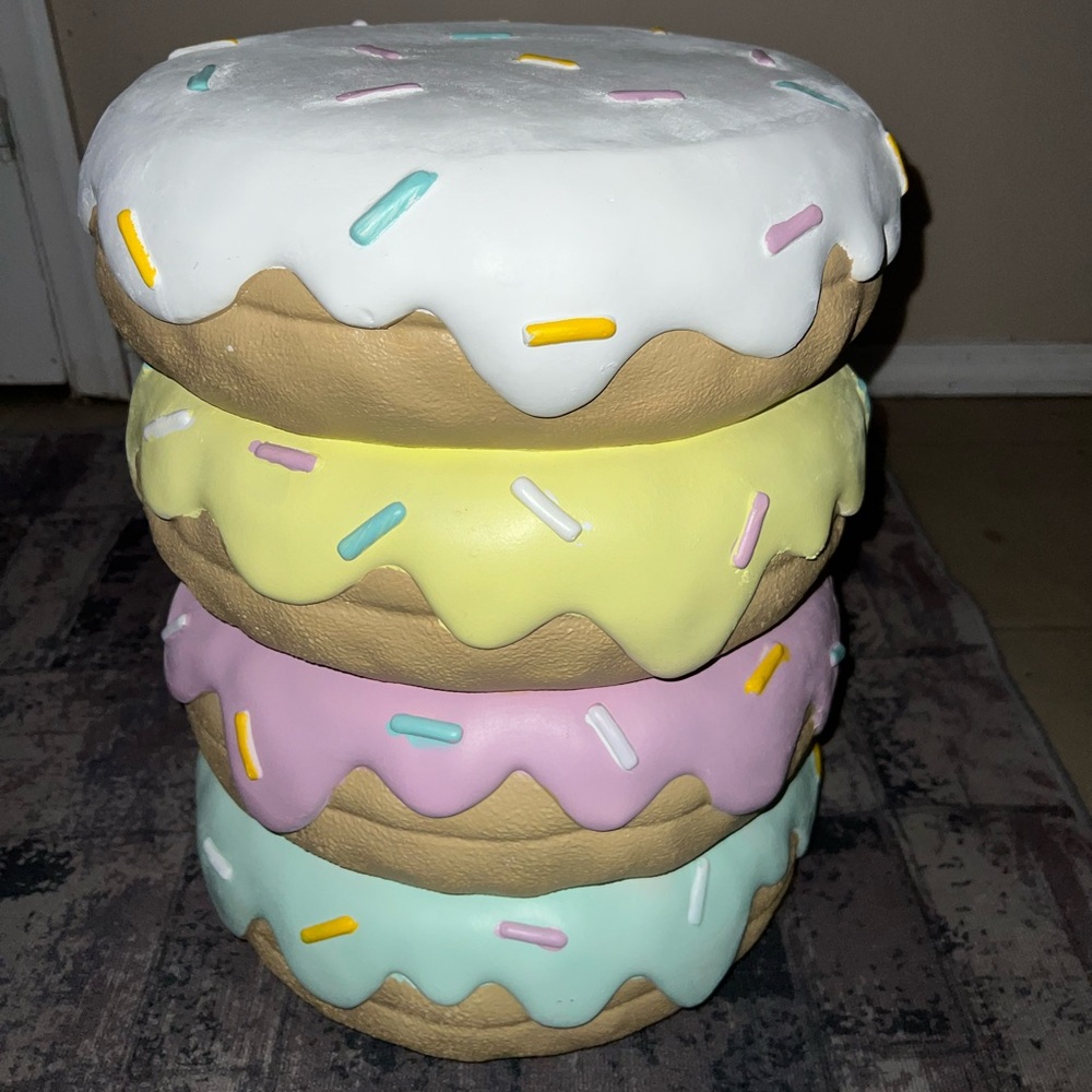Brand New Pastel Donut Stool or Side Table TIKTOK VIRAL